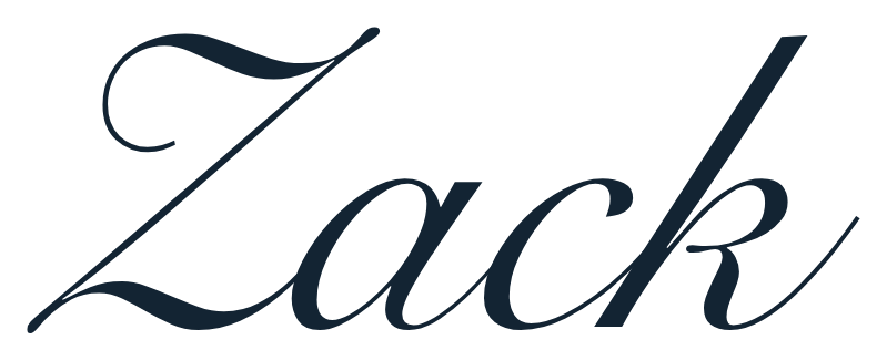 Zack's signature